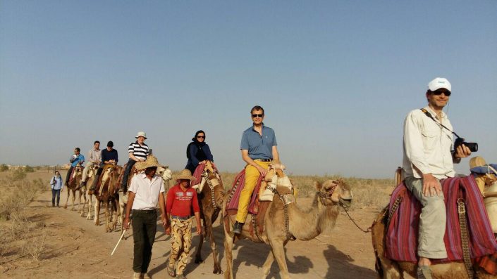 camel riding in Iran