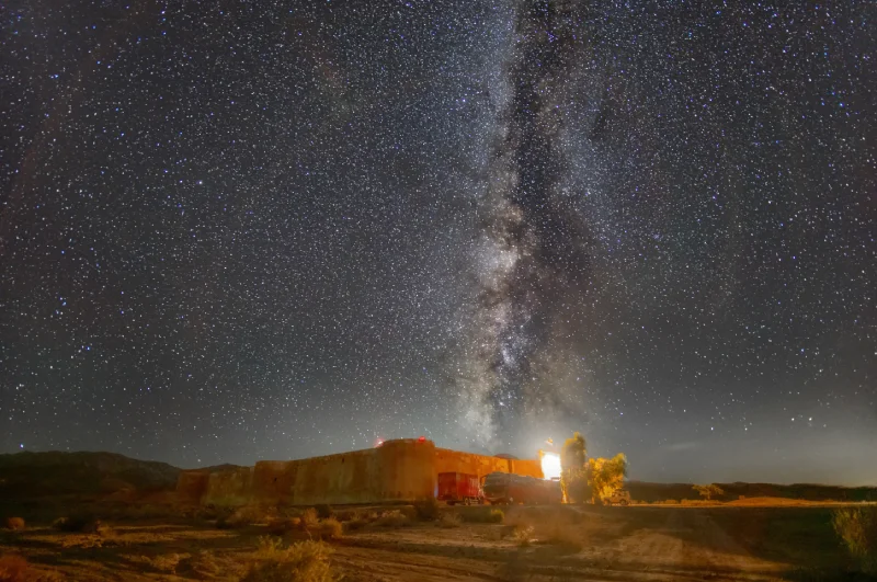 راه شیری در کاروانسرای قصر بهرام